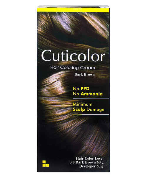 Cuticolor Hair Coloring Cream Dark Brown 60g