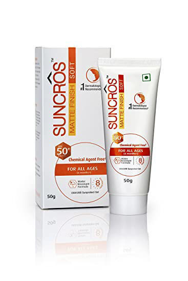 Suncros Matte Finish Soft 50 SPF Gel 50g