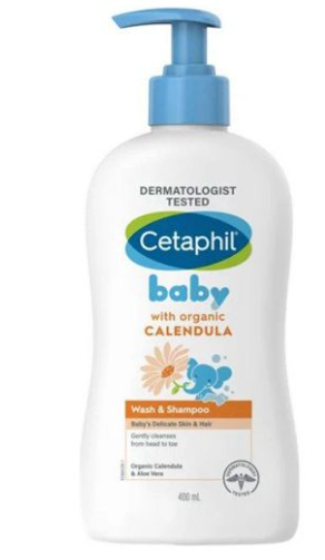 Cetaphil Baby Wash & Shampoo with Organic Calendula 400ml