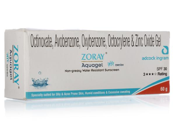 Oaknet's Zoray Aquagel SPF30 60g