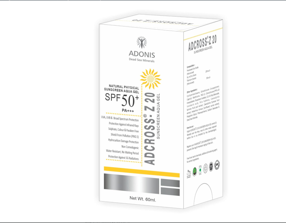 Adonis Adcross Z20 Sunscreen Aqua Gel 60ml