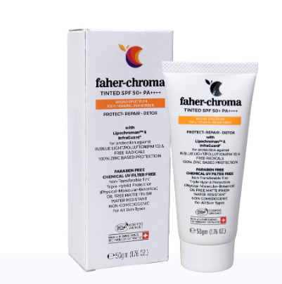 Faher Chroma Tinted Sunscreen SPF 50+ PA++++ 50g