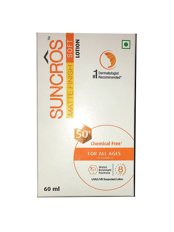 Suncros Matte Finish Soft Lotion SPF 50+ PA+++ 60ml
