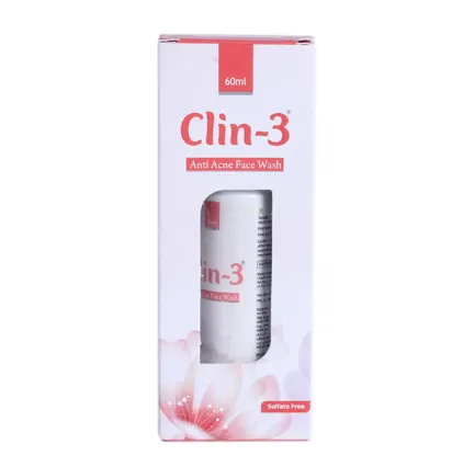 Clin 3 Anti Acne Face Wash 100ml