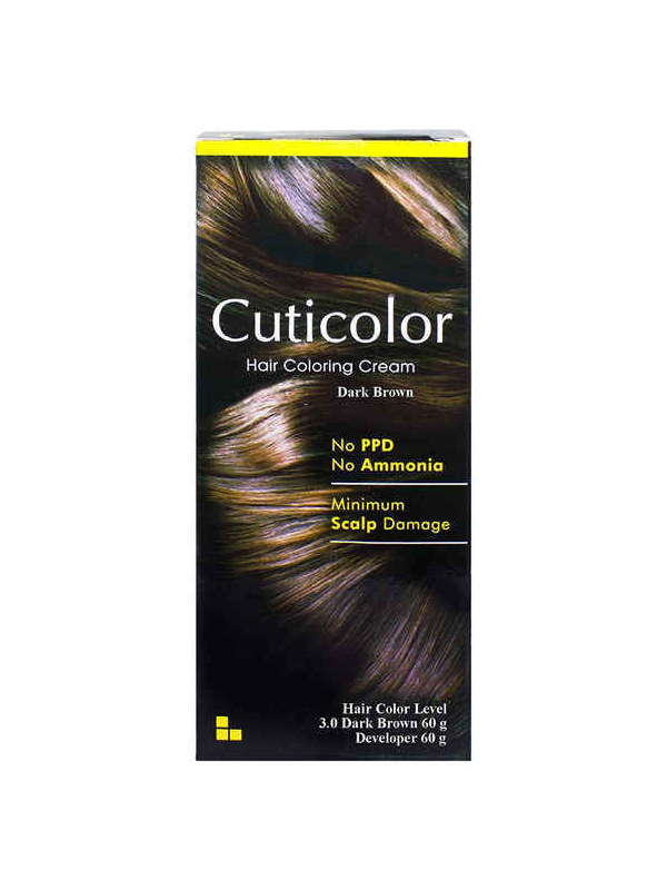 Cuticolor Hair Coloring Cream Dark Brown 60g