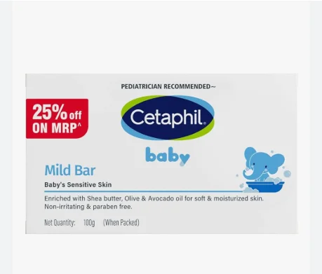 Cetaphil Baby Mild Bar with Shea Butter 75g