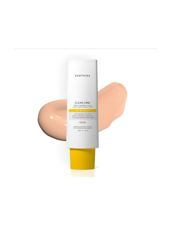 Ceuticoz Clear Zinc Tinted Sunscreen Lotion Ivory 50ml