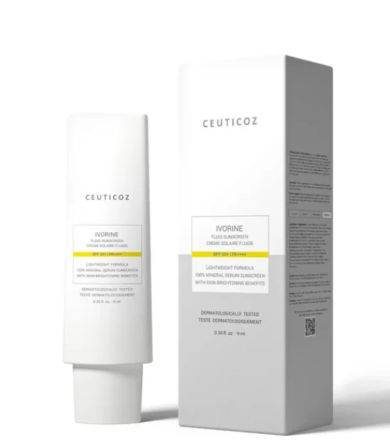 Ceuticoz Ivorine Lightweight Mineral Fluid Sunscreen SPF 50+ PA+++ 50ml