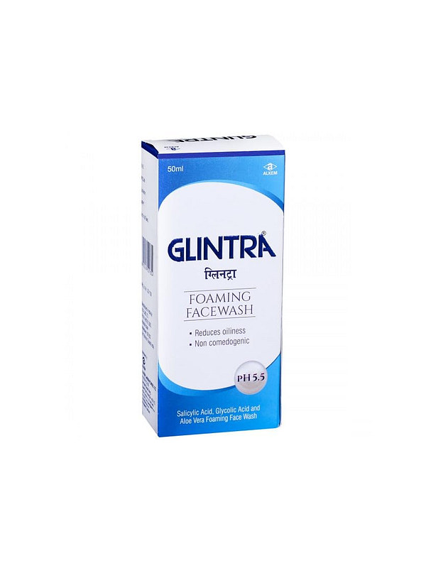 Glintra pH 5.5 Foaming Face Wash 50ml