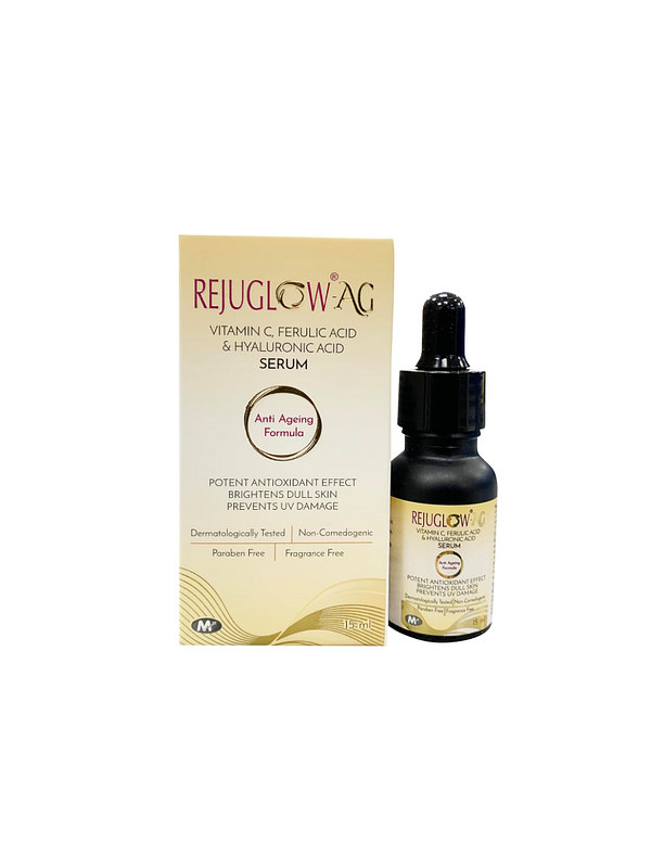 Rejuglow Ag Vitamin C Ferulic Acid Hyaluronic Acid Serum 15ml