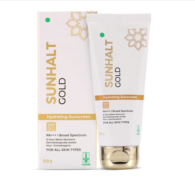 Sunhalt Gold Hydrating Sunscreen SPF 50 PA+++ 60g