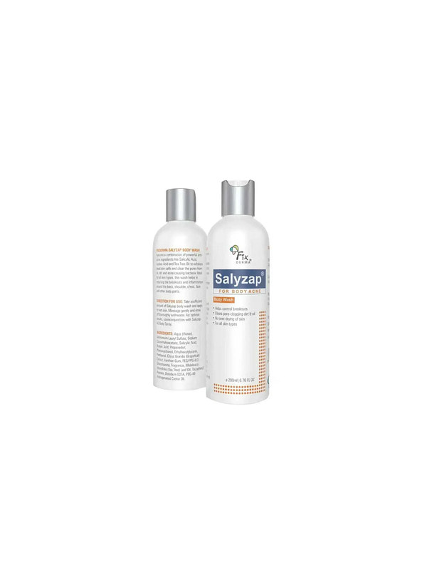 Fixderma Salyzap 2% Salicylic Acid Body Wash for Acne 200ml