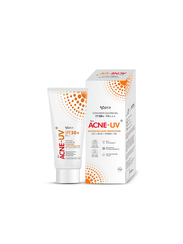 IPCA Acne-UV Silicone Sunscreen Gel SPF 30 PA+++ 30g