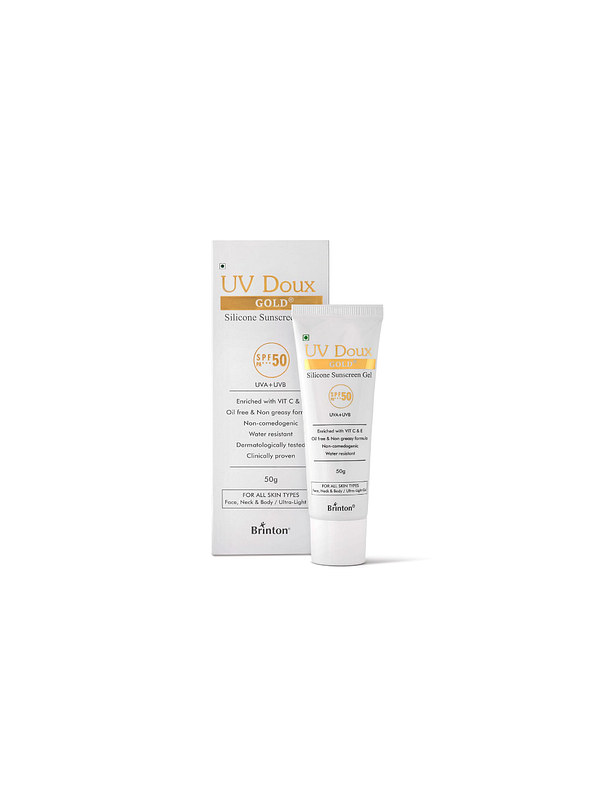 Brinton UV Doux Gold Silicone Sunscreen Gel 50g