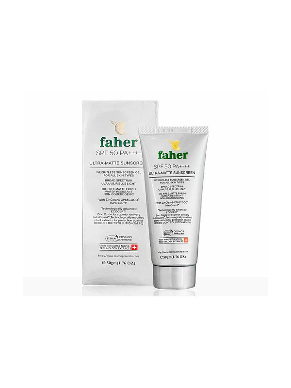 Faher Ultra Matte Sunscreen SPF 50 PA+++ 50g