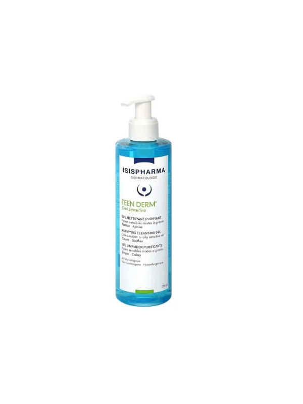 Isispharma Teen Derm Gel Sensitive Purifying Cleansing Gel 250ml