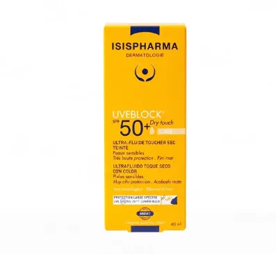 Isispharma Uveblock SPF50+ Dry Touch Light Tinted Fluid 40ml