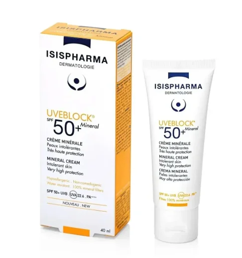 Isispharma Uveblock SPF50+ Mineral Invisible Cream 40ml