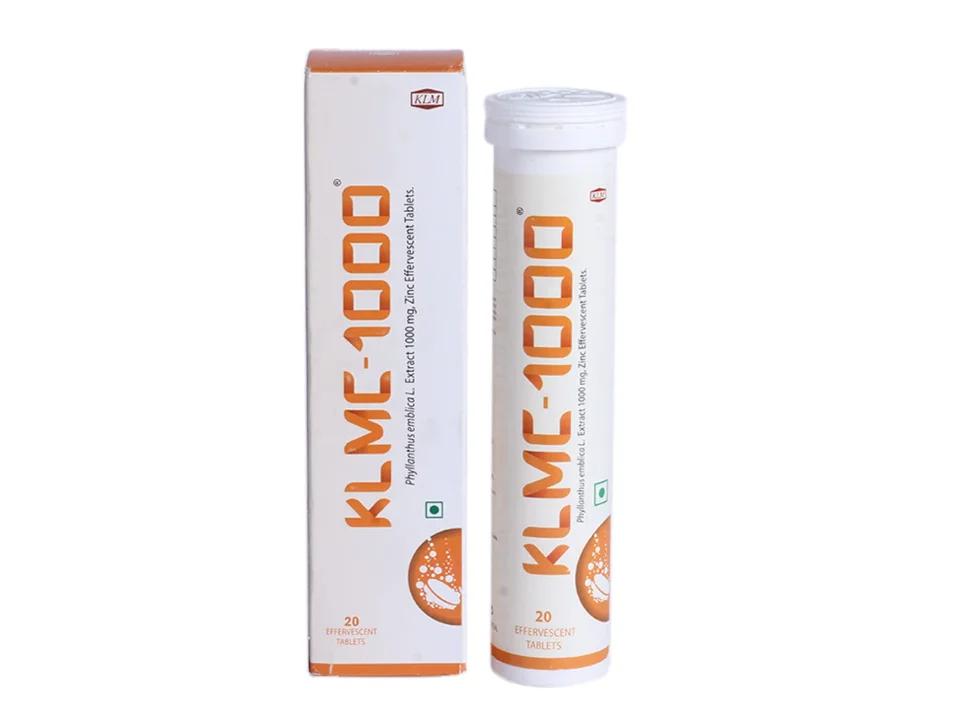KLMC 1000 Effervescent Tablet Bottle of 20 Tablets