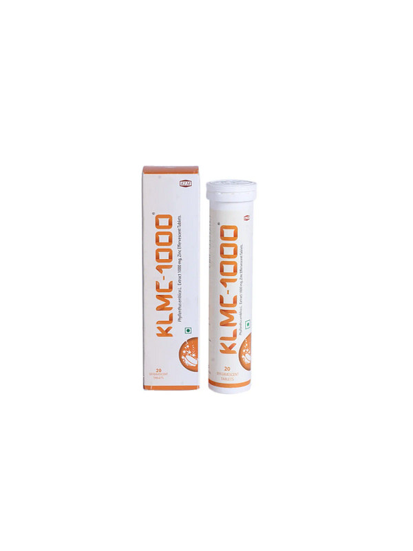 KLMC 1000 Effervescent Tablet Bottle of 20 Tablets