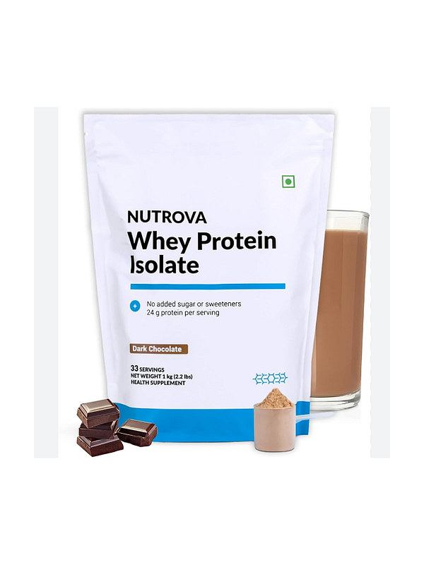 Nutrova Whey Protein Isolate Dark Chocolate 1kg
