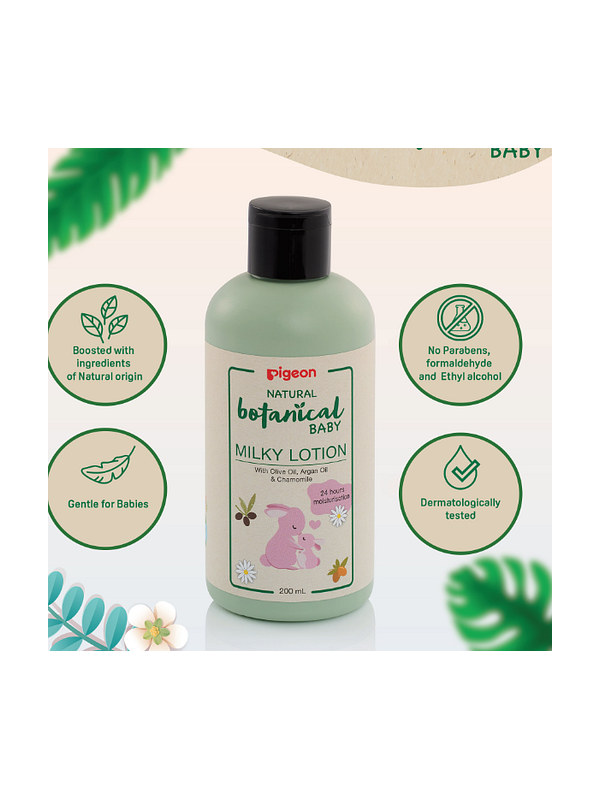 Pigeon Natural Botanical Baby Milky Lotion 200ml