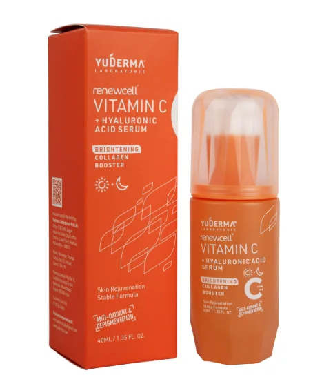 Yuderma Renewcell Vitamin C 20% & Hyaluronic Acid Serum 40ml