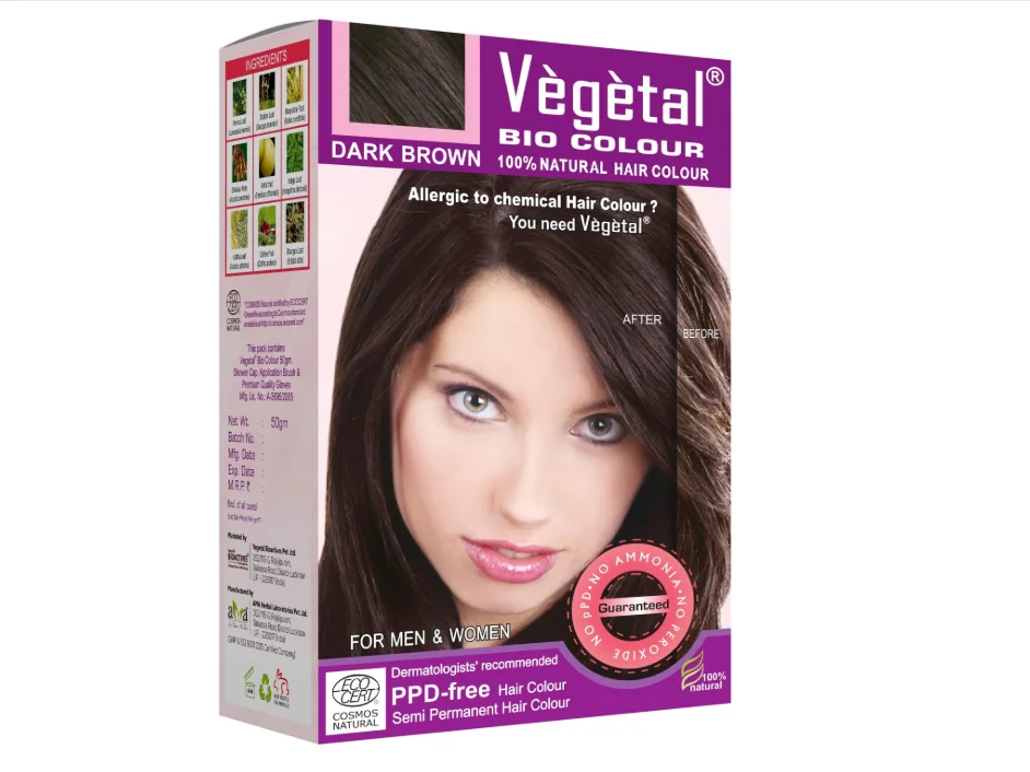 Vegetal Bio Colour Dark Brown 150gm