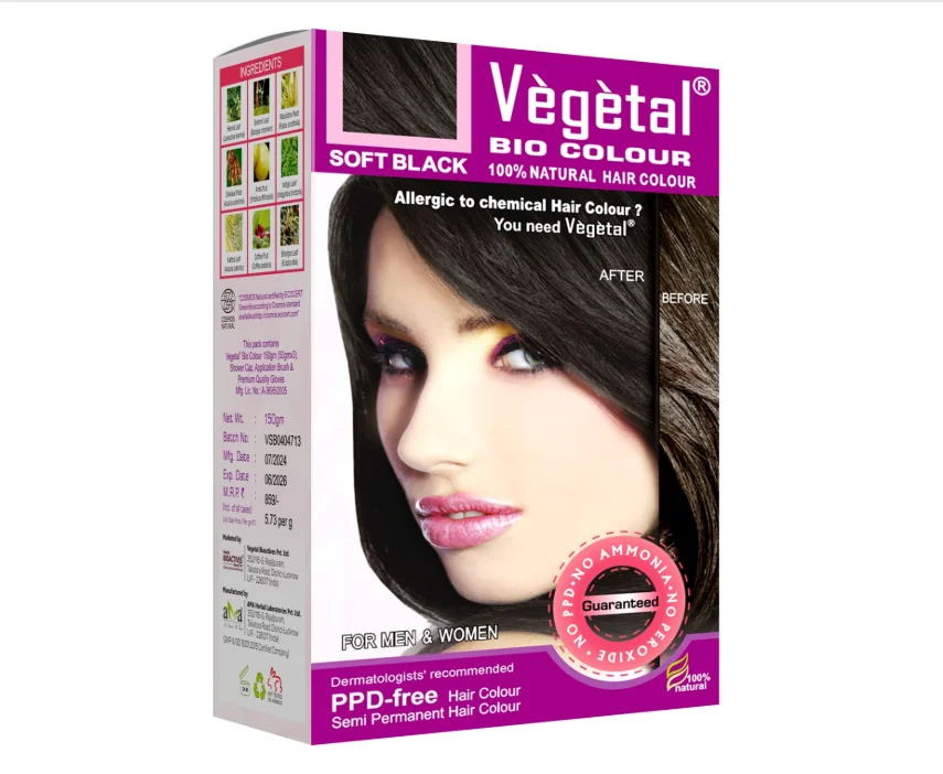 Vegetal Bio Colour Soft Black 150gm