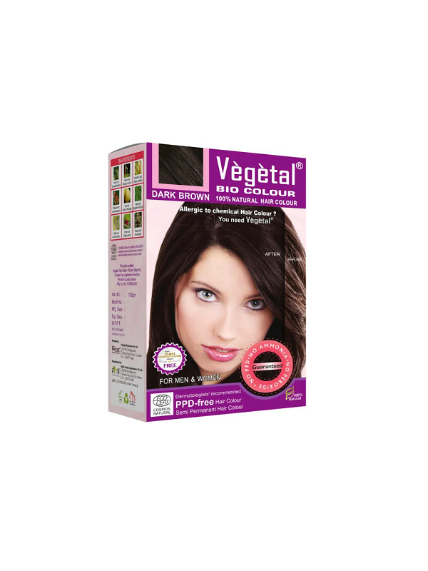 Vegetal Bio Colour Dark Brown 50gm