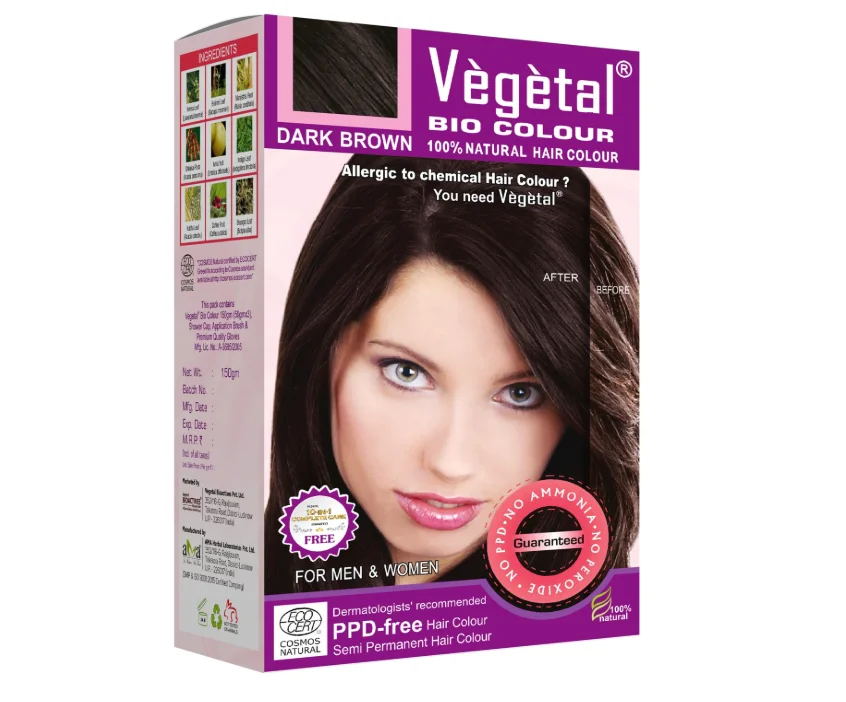 Vegetal Bio Colour Dark Brown 50gm