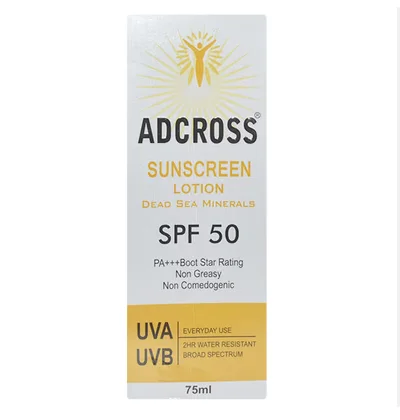 Adcross Sunscreen lotion Dead Sea Minerals spf 50 75ml