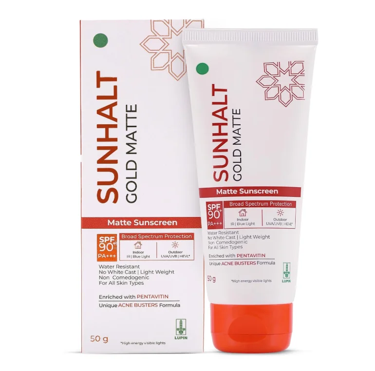 Sunhalt Gold Matte Sunscreen Spf 90+ 50g